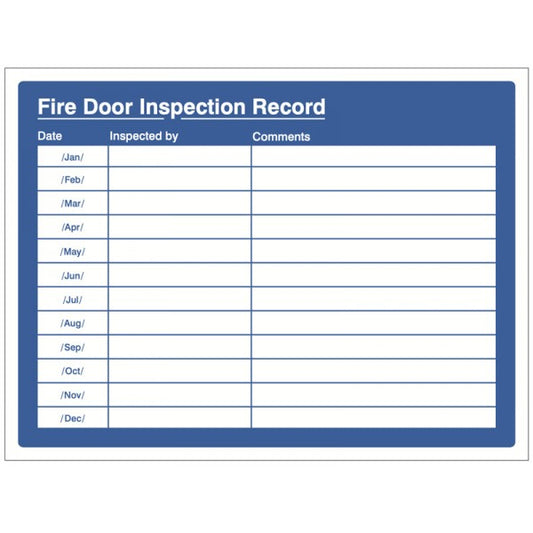 Fire door inspection record (1108)