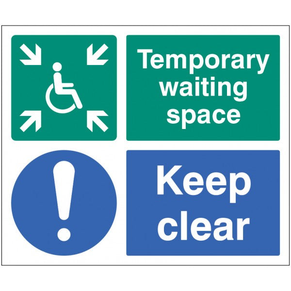 Temporary waiting space keep clear (1228)
