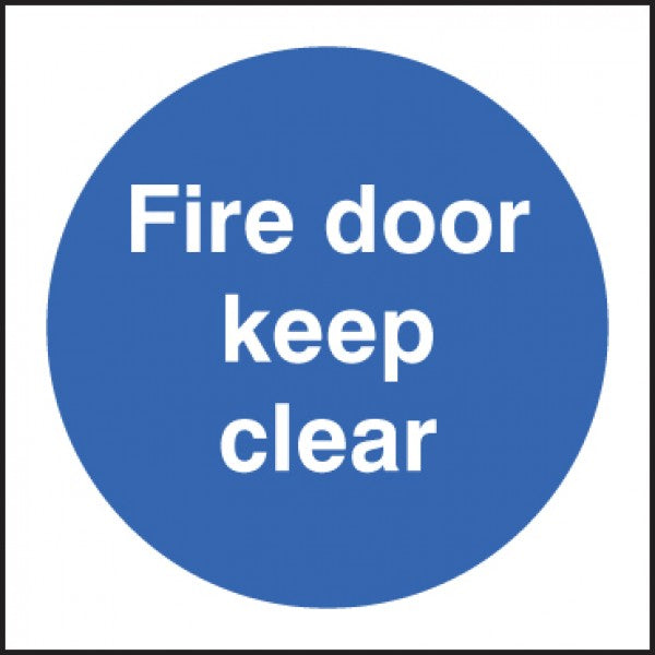 Fire door keep clear (1636)