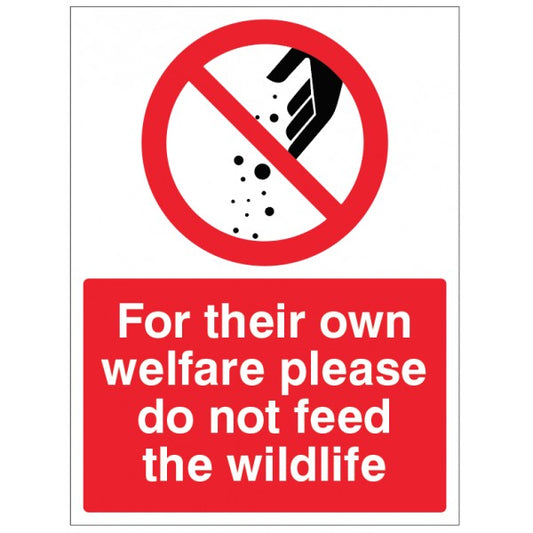 For their own welfare please do not feed the wildlife (1774)