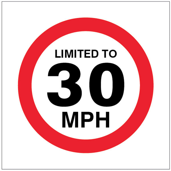 Limited to 30mph (1817)