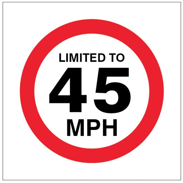 Limited to 45mph (1819)