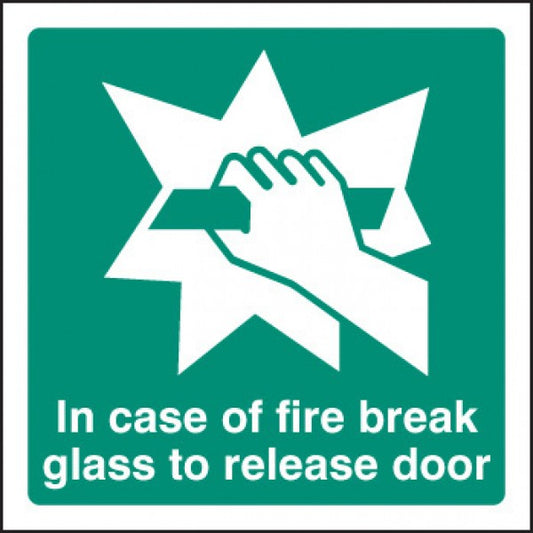 Break glass to release door (2060)