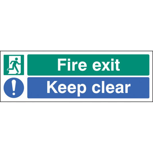 Fire exit keep clear (2062)