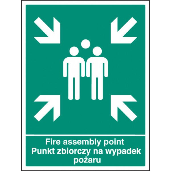 Fire assembly point (English/polish) (2079)
