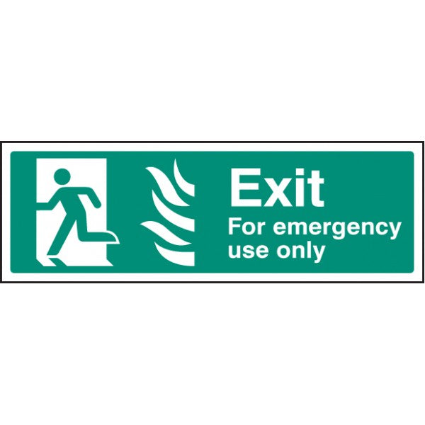 Fire exit - for emergency use HTM (2107)