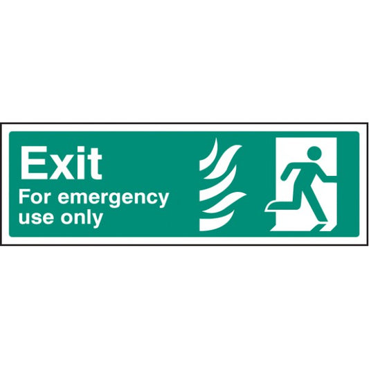 Exit for emergency use only - right HTM (2108)
