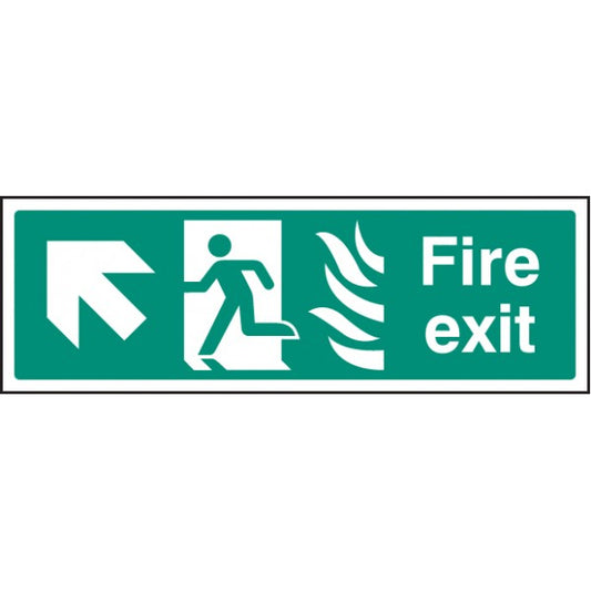 Fire exit - arrow up left HTM (2120)