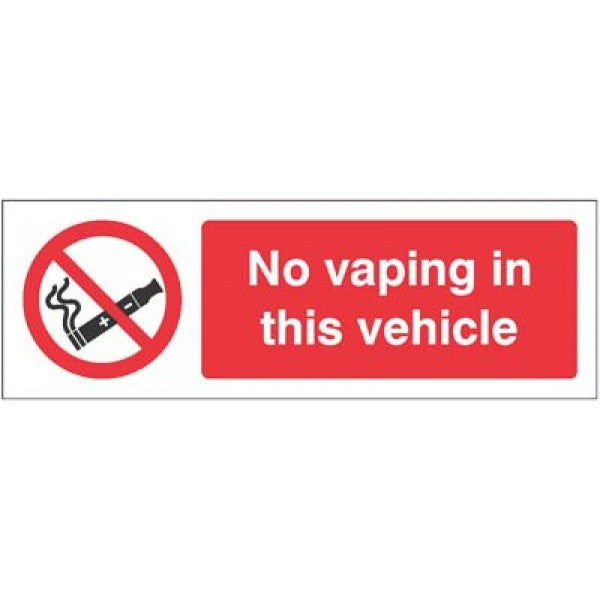 No vaping in this vehicle (3059)