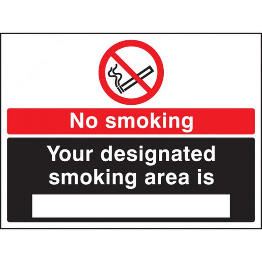 No smoking designated smoking area is (white/black) (3246)