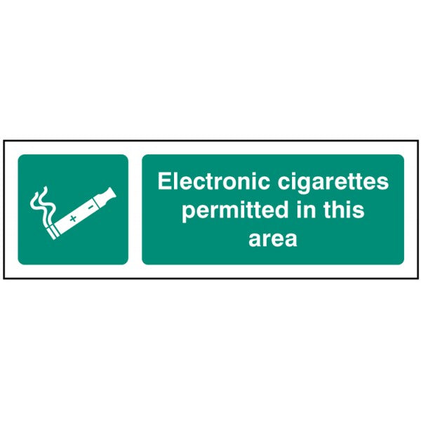 Electronic cigarettes permitted in this area (3259)