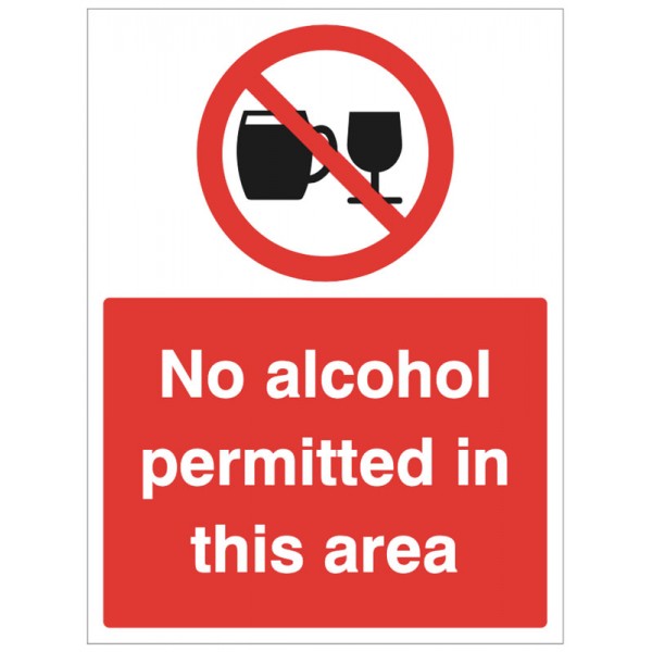 No alcohol permitted in this area (3264)