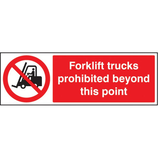 Forklift trucks prohibited beyond this point (3407)