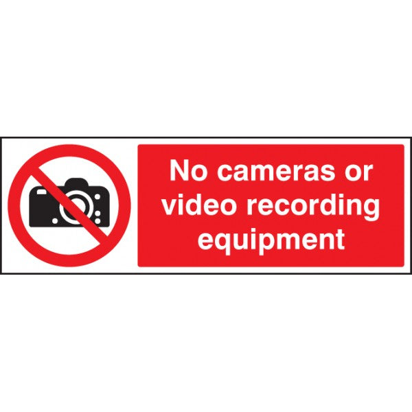 No cameras or video recording equipment (3637)