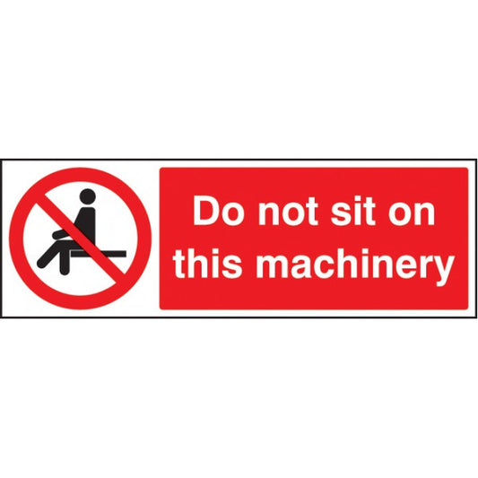 Do not sit on this machinery (3659)