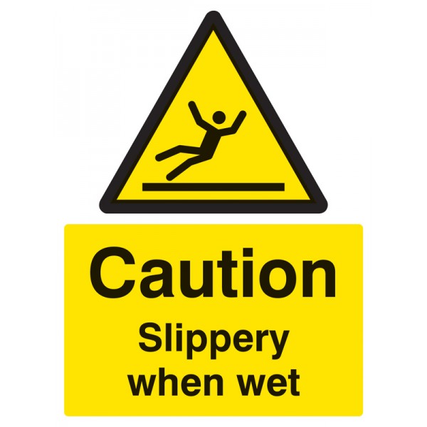 Caution Slippery when wet (4229)