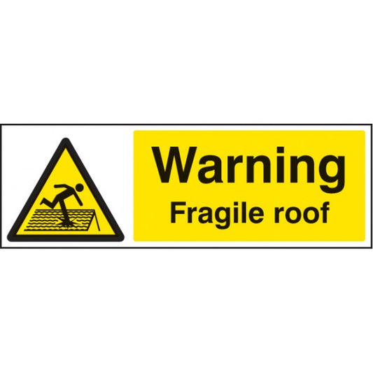 Warning fragile roof (4261)