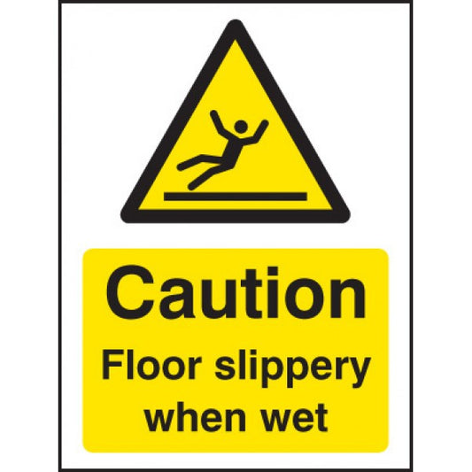 Caution floor slippery when wet (4287)