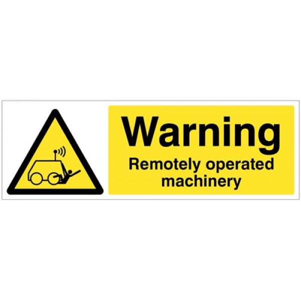 Warning Remotely operated machinery (4316)