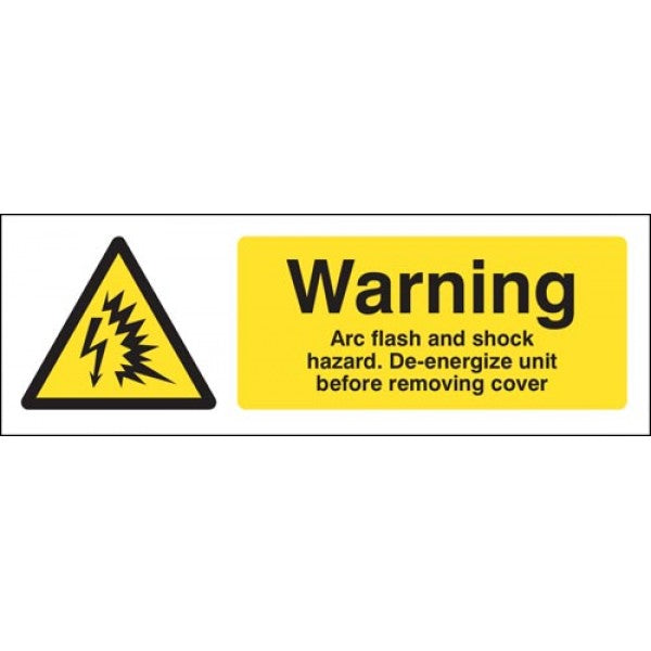 Warning Arc flash and shock hazard De-energize unit before removing cover (4322)