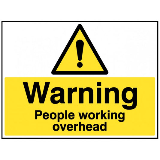 Warning people working overhead (4338)