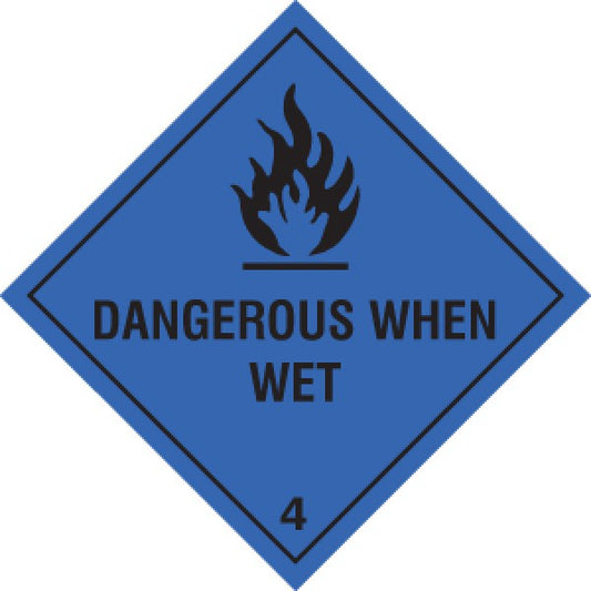 Dangerous when wet (4436)