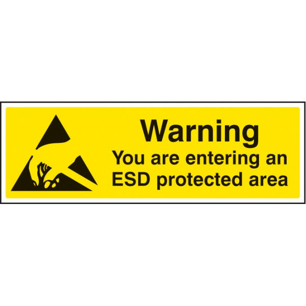 Warning you are entering an ESD protected area (4460)