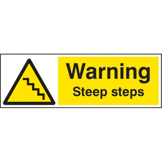 Warning steep steps (4492)