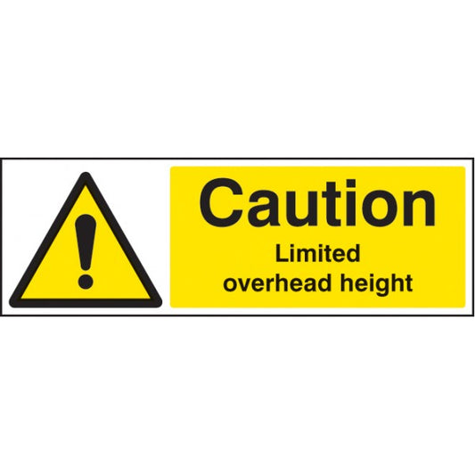 Caution limited overhead height (4496)