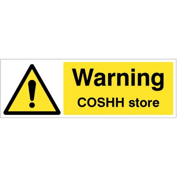 Warning COSHH store (4519)