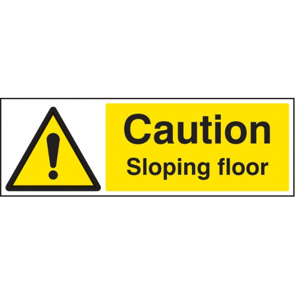 Caution sloping floor (4521)