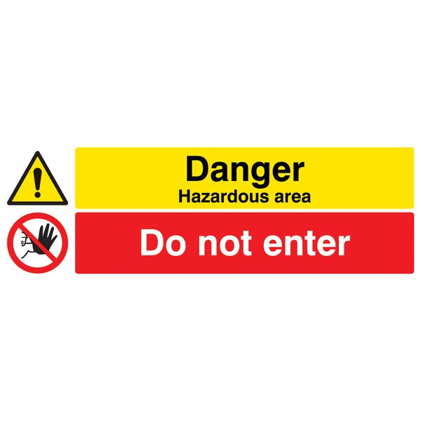 Danger hazardous areas Do not enter (4533)