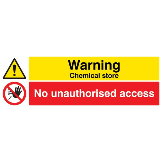Warning Chemical store No unauthorised access (4534)