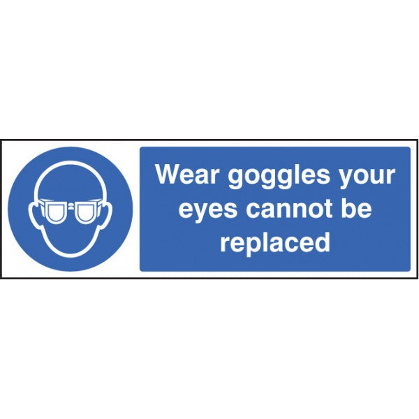 Wear goggles your eyes cannot be replaced (5004)
