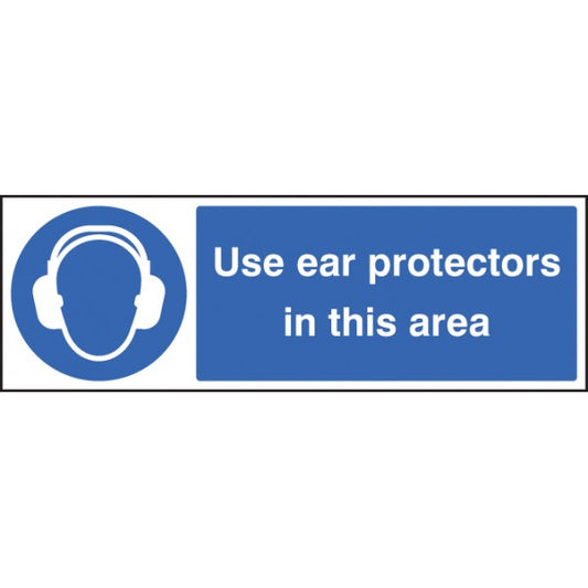 Use ear protectors in this area (5010)
