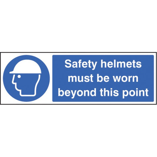 Safety helmets must be worn beyond this point (5018)