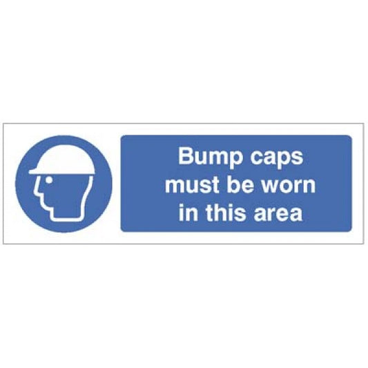 Bump caps must be worn in this area (5024)