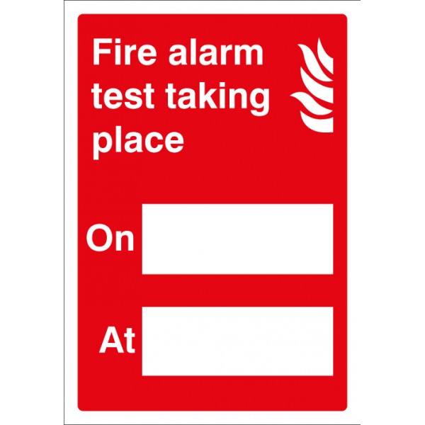 Fire alarm test adapt-a-sign 215x310mm (1059)