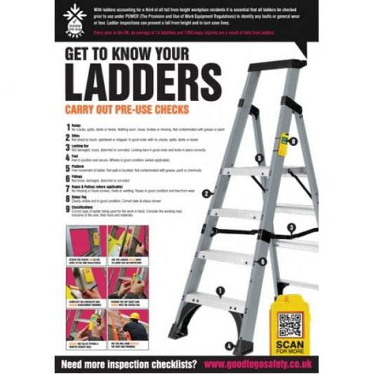 GTG Ladder Inspection poster 420x594mm synthetic paper (1361)