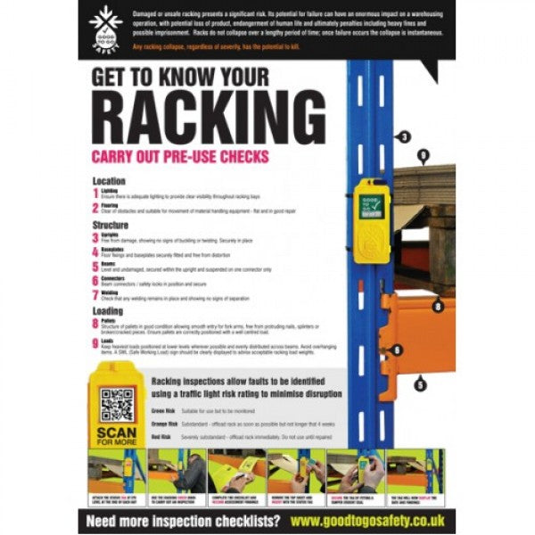 GTG Racking Inspection poster 420x594mm synthetic paper (1362)