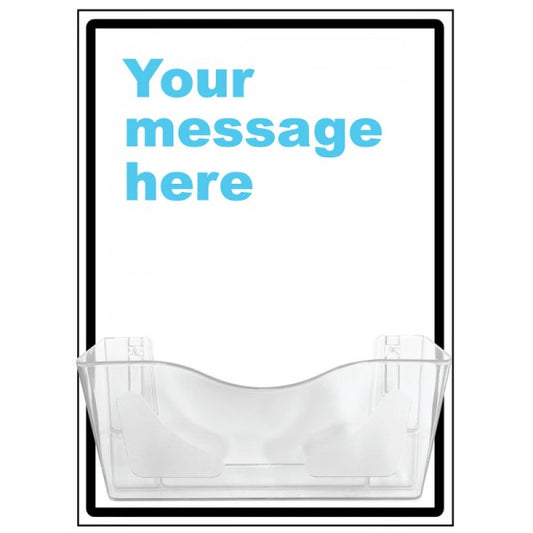 Bespoke Your Message Document Holder on 10mm Foam PVC 440x600mm (1385)
