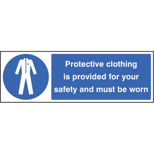 Protective clothing provided for your safety must be worn (5213)