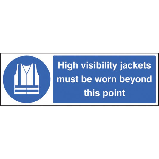 High visibility jackets must be worn beyond this point (5216)