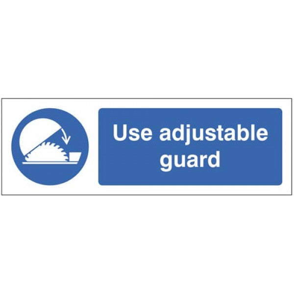 Use adjustable guards (5406)