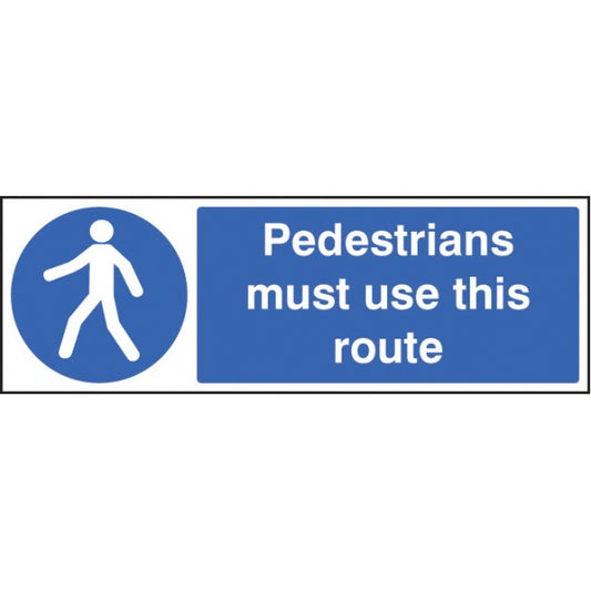 Pedestrians must use this route (5428)
