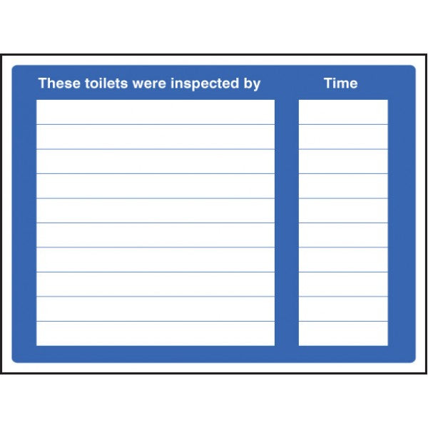 These toilets were inspected (5436)