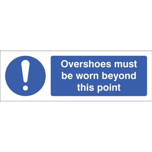 Overshoes must be worn beyond this point (5464)