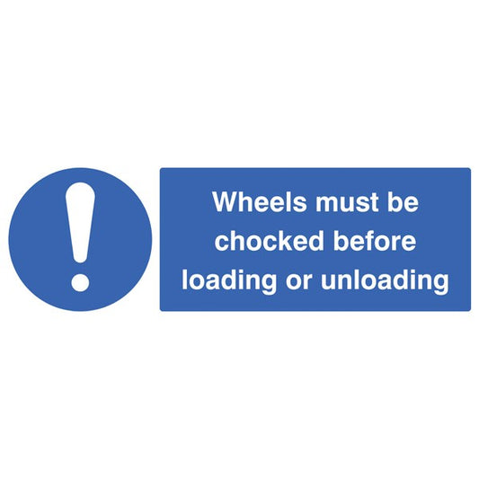 Wheels must be chocked before loading or unloading (5466)