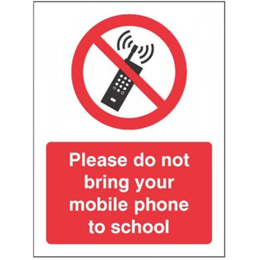 Please do not bring your mobile phone to school (5471)