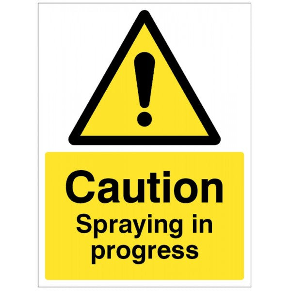 Caution Spraying in progress (5507)